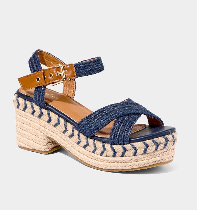 Actual product image Joe Browns Ankle Strap Espadrille Platform Sandals (39)