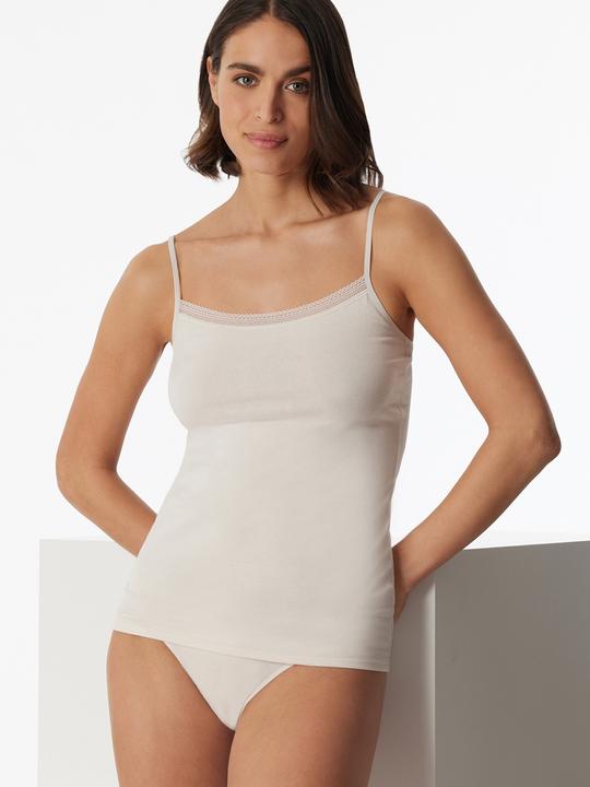 Actual product image Schiesser 2 Pack Cotton Lace Spaghetti Top (44)