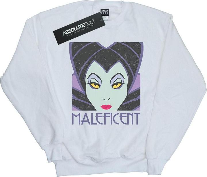 Actual product image Disney Mens Maleficent Cropped Head Sweatshirt (XL)