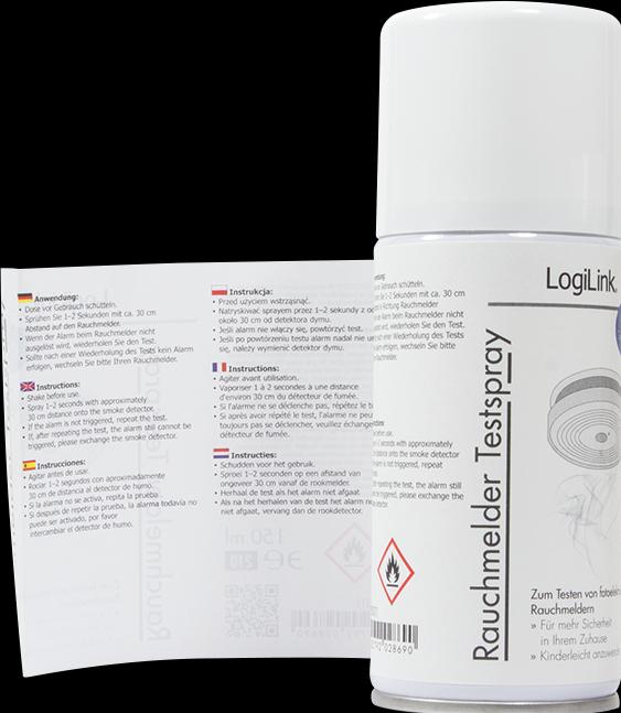 Produktbild LogiLink Rauchmelder Testspray