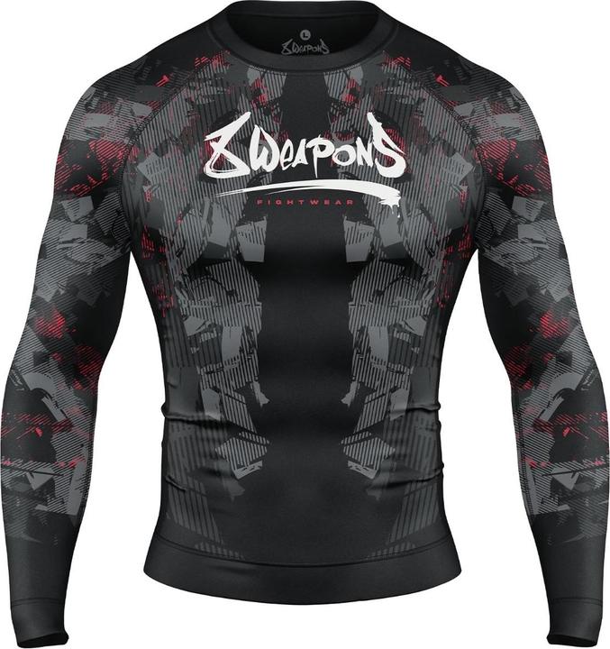 Actual product image 8Weapons 8 WEAPONS Rashguard, L/S, Hit 2.0, black-red, XXL (XXL)
