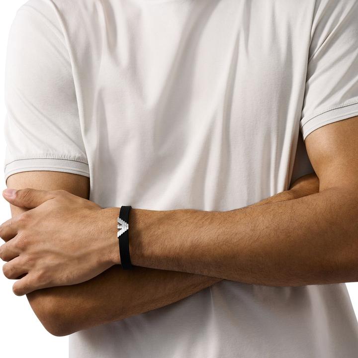 Immagine prodotto Emporio Armani Armband (18 cm, Acciaio inossidabile, Silicone)