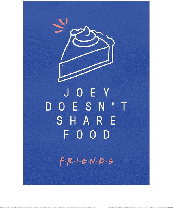 Produktbild Friends Joey teilt kein Essen Drucken (40 x 30 cm)