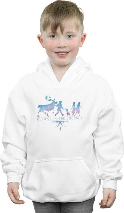 Actual product image Disney Boys Frozen 2 Believe In The Journey Silhouette Hoodie (152, 158)