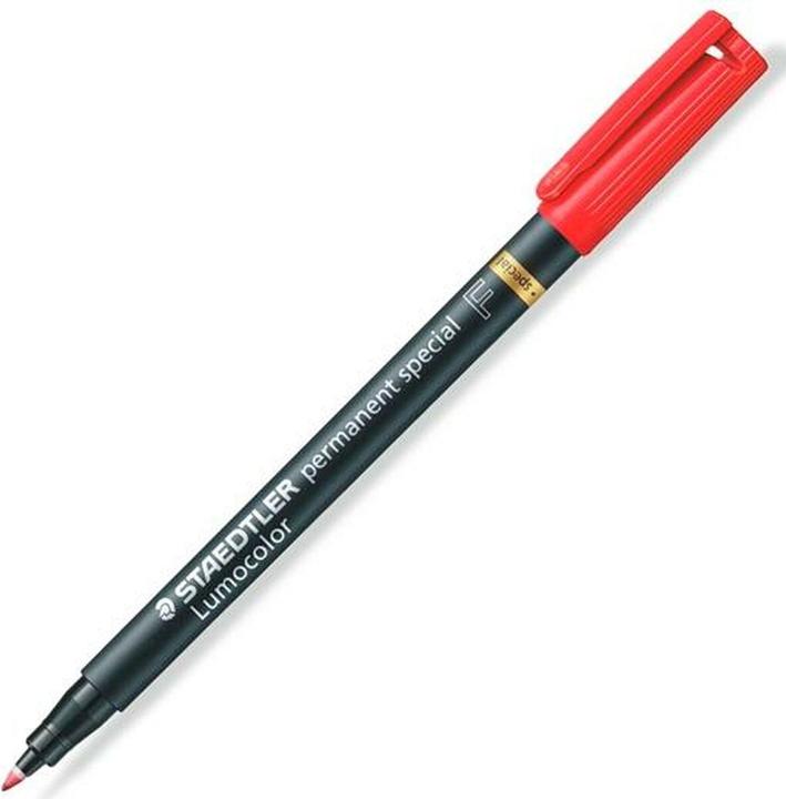 Actual product image Staedtler Lumocolor special F foil pen (Red, Black, 0.60 mm, 10 x)