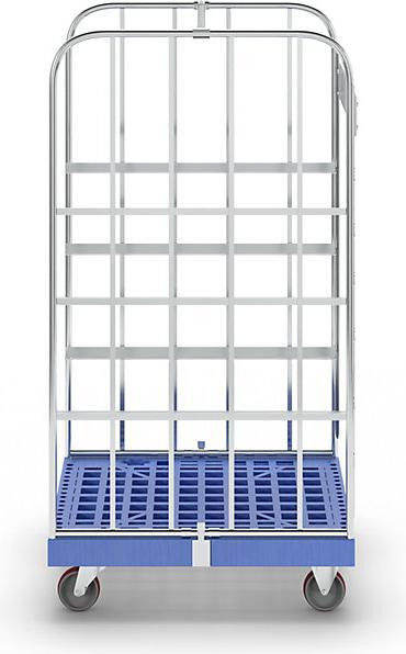 Actual product image ESB Order picking trolley, with plastic transport dolly, blue. (500 kg)