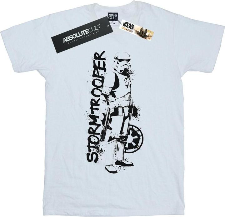 Actual product image Star Wars Mens The Mandalorian Splat Stormtrooper T-Shirt (L)