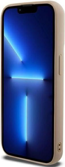 Actual product image DKNY DKHCP15LPQDSLE iPhone 15 Pro 6.1" beżowy/beige Quilted Stack Logo (Apple iPhone 15 Pro)