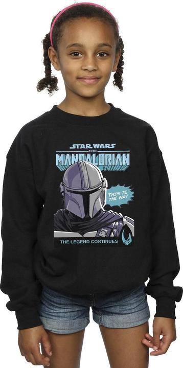 Actual product image Star Wars Girls Mando Comic Cover Sweatshirt (152, 158)