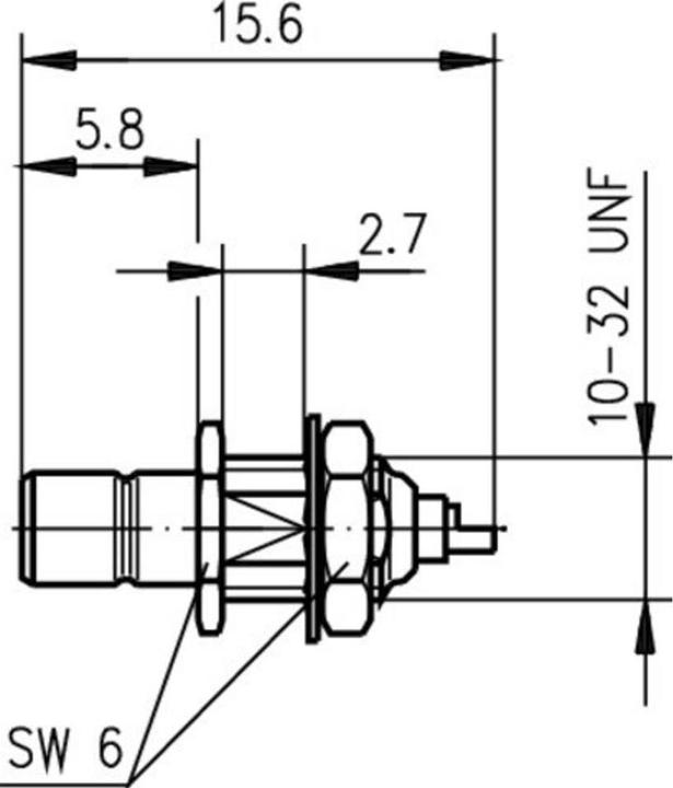 Actual product image Telegärtner SMB connector plug, vertical installation 50 Ohm J01160A0021 1 pc.