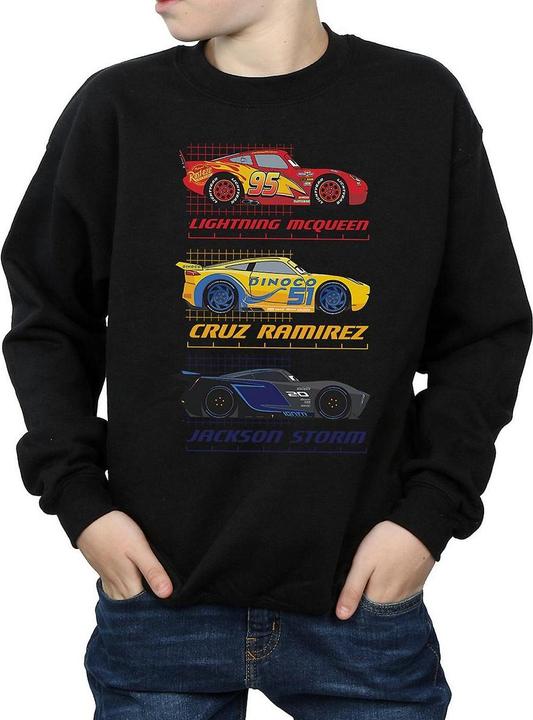 Actual product image Cars Boys Racer Profile Cotton Sweatshirt (116)