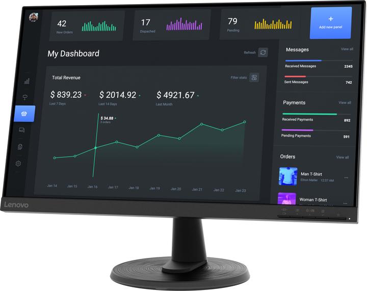 Produktbild Lenovo D24-40 (1920 x 1080 Pixel, 23.80")