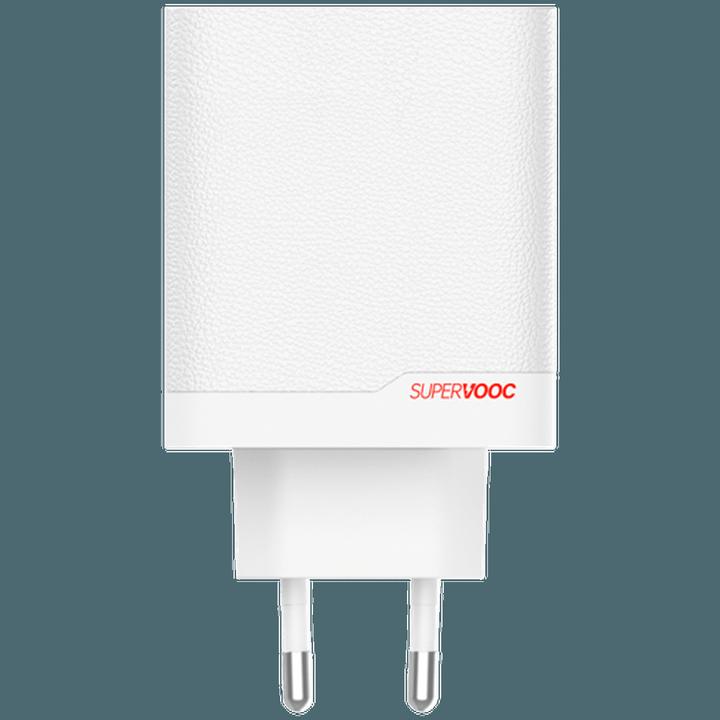 Actual product image OnePlus 120W Dual Ports SuperVooc Adapter + Cable (Type-C + Type-A) - White (120 W)