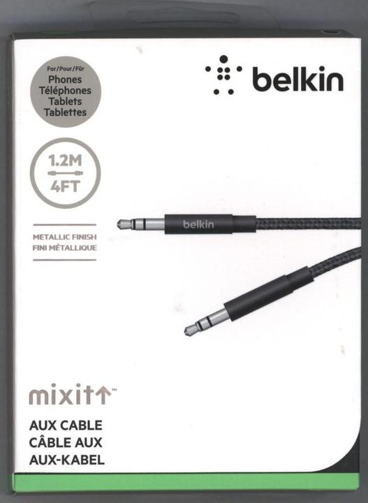 Actual product image Belkin MixIt AUX (1.20 m, 3.5mm jack (AUX))