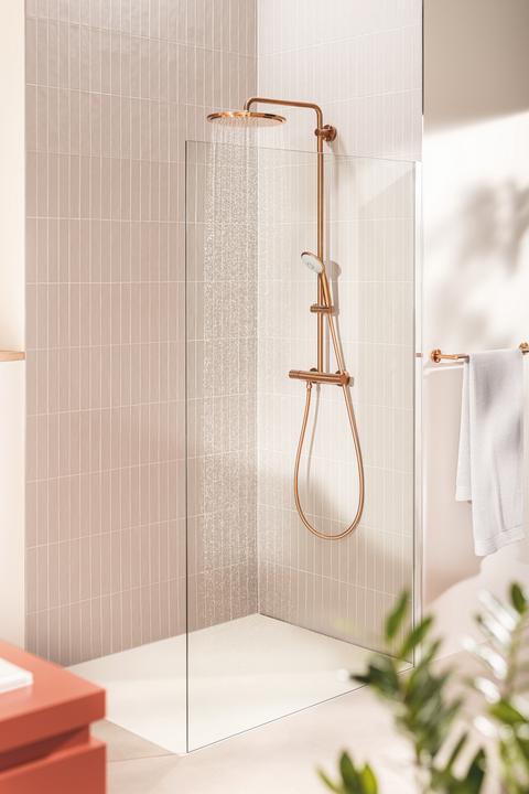 Image du produit Grohe Système de douche Euphoria avec thermostat - Warm Sunset Brossé (26075DL0)