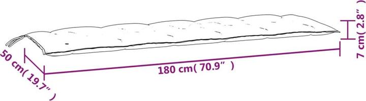 Immagine prodotto VidaXL Paride (180 x 50 x 7 cm)