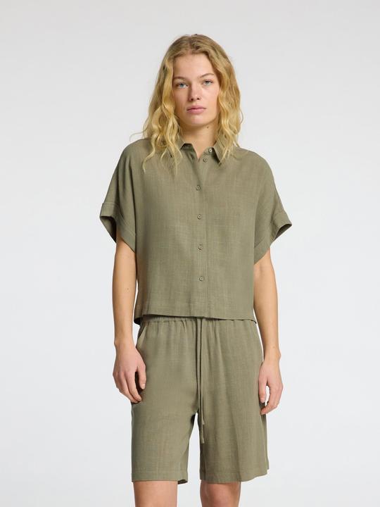 Actual product image Selected Femme Slfviva Ss Cropped Shirt Noos (38)