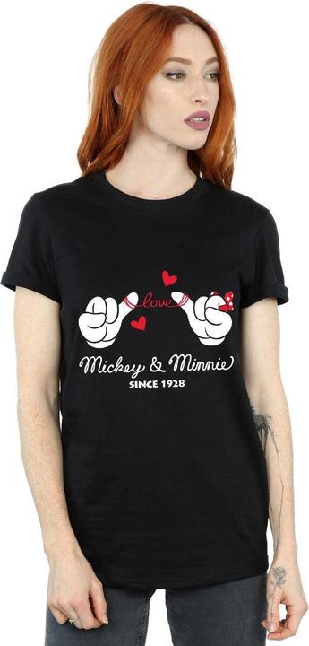 Immagine prodotto Disney Mickey Mouse Love Hands Maglietta Ampia Donna (XL)