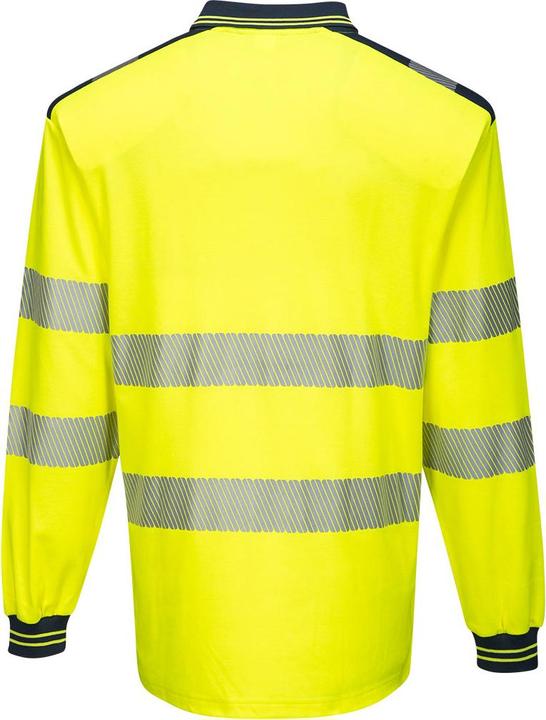 Produktbild Portwest Mens PW3 Hi-Vis Comfort Long-Sleeved Polo Shirt (XS)