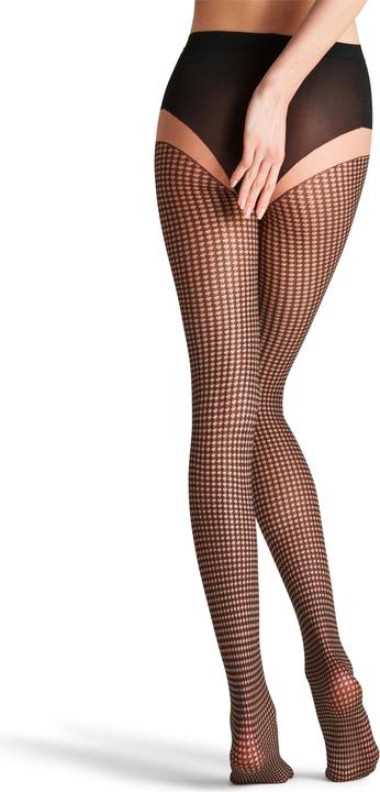 Actual product image Falke Houndstooth tights, colour 4169 powder, size 42-44 (15 DEN, 42 - 44)