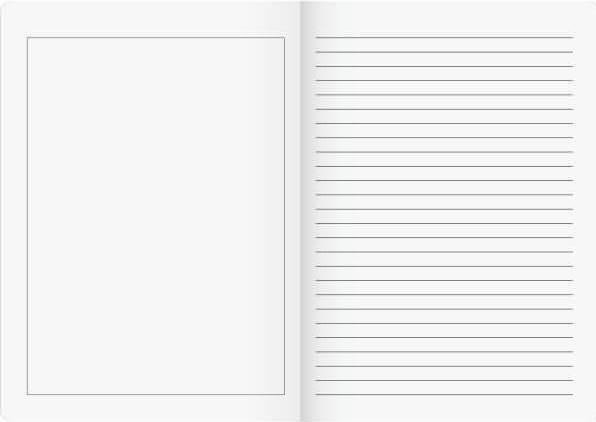 Immagine prodotto Libro di fiabe con righe 4G foderate DIN A4 senza margini, 16 fogli (A4, Righe)