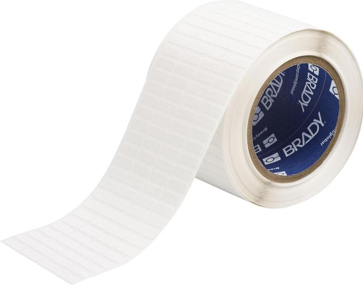 Immagine prodotto Brady THT-1-7351-10, vinile antimanomissione, opaco, bianco, 19,05 x 6,35 mm, permanente, 4 corsie (