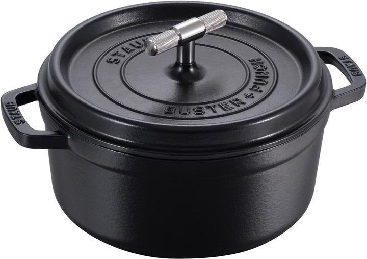 Image du produit Staub - Buster Punch Cocotte - Black - 24 cm (24 cm, Cocotte + faitout, Fonte)