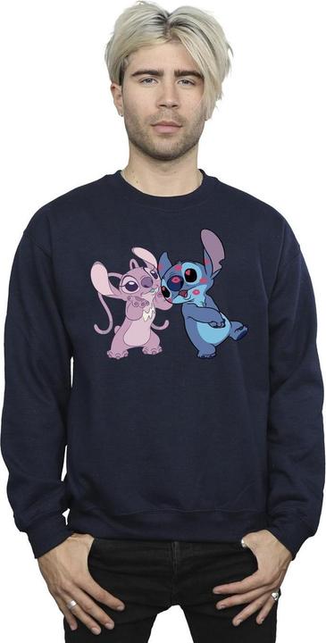 Actual product image Disney Mens Lilo & Stitch Kisses Sweatshirt (XL)