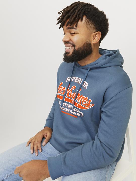 Actual product image Jack & Jones JJELOGO SWEAT HOOD 2 COL 24/25 NOOS PLS (6XL)