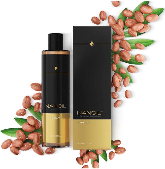 Immagine prodotto Nanoil Shampoo Micell con olio di Argan (300 ml, Shampoo liquido)