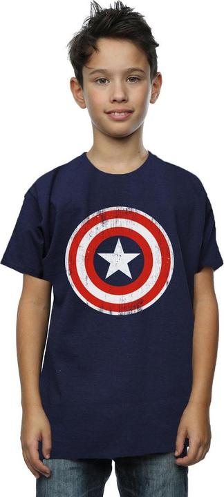 Immagine prodotto Captain America Cracked Shield Maglietta Ragazzi (152, 158)