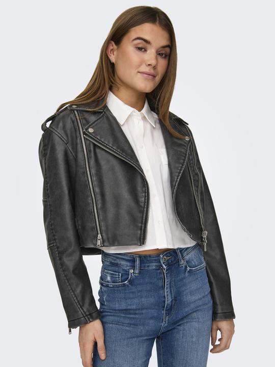 Image du produit Only Col en ruban Poignets avec fermeture à glissière Veste de motard (XL)