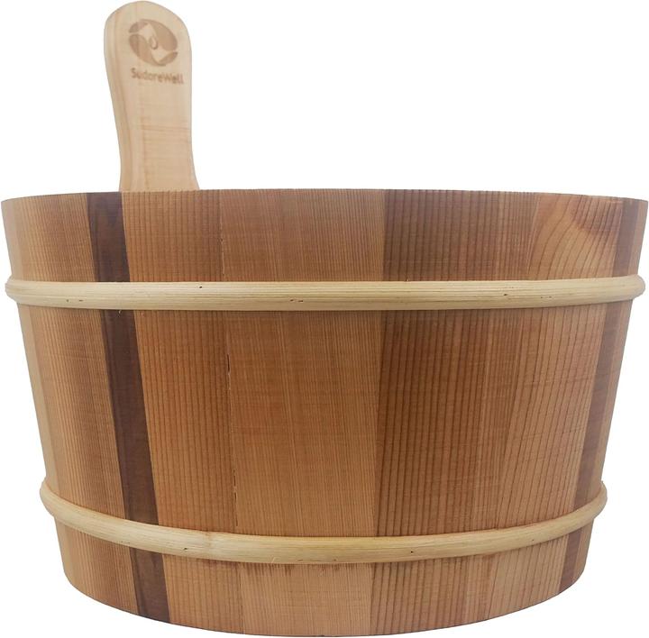 Actual product image SudoreWell Sauna Bucket, Set Bucket from Red Cedar 4,0L