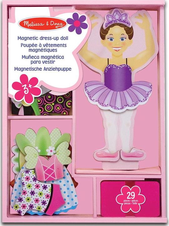 Immagine prodotto Melissa & Doug Magnetique Bois Nina Ballerina 29pcs (fr-de-en-es) (27 pezzi)