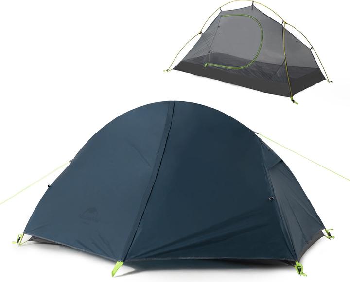 Image du produit Naturehike cycling Ultralight 1 man tent + mats 20D Forest navy blue + mats (1 personne)