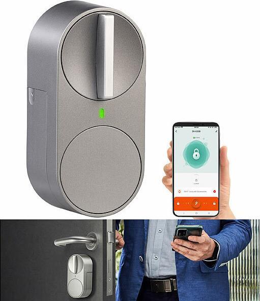Produktbild VisorTech Smarter motorbetriebener Türschlossantrieb mit Bluetooth und App (Smartphone)