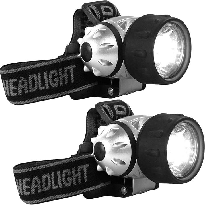 Immagine prodotto Eaxus Set di 2 lampade frontali con archetto flessibile, IP44 (10 lm)