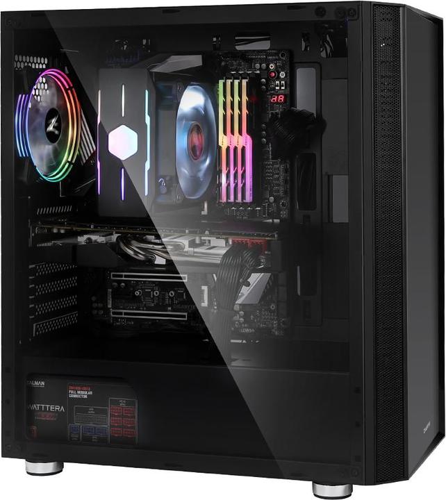 Produktbild Zalman R2 Black Computergehäuse Midi Tower Schwarz (ATX, mATX, Mini-ITX, E-ATX)