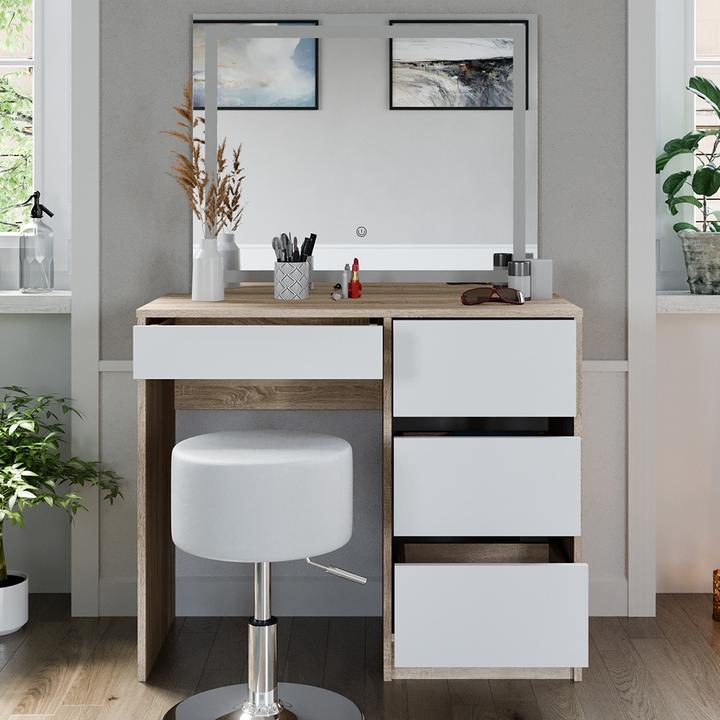 Produktbild Vicco Sherry mit Hocker und Beleuchtung (90 x 75 x 40 cm)