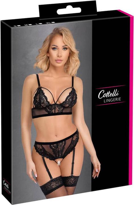 Produktbild Cottelli Collection BH und Slip schwarz XL (XL)