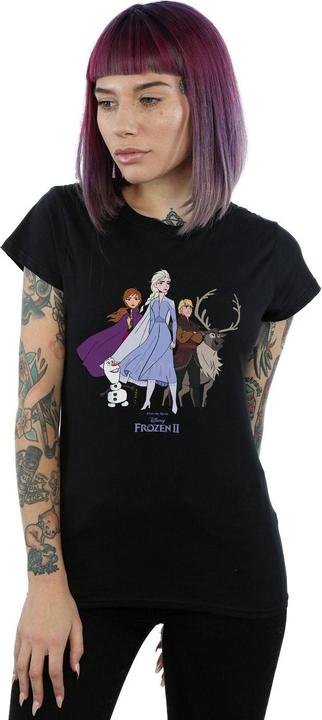 Actual product image Disney Womens/Ladies Frozen 2 Group Cotton T-Shirt (XXL)