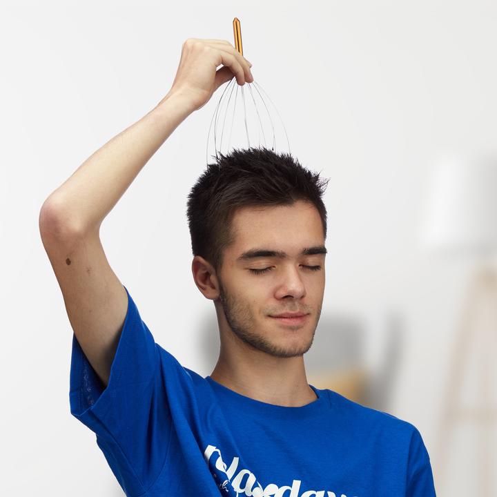 Image du produit Relaxdays Masseur de tête en métal