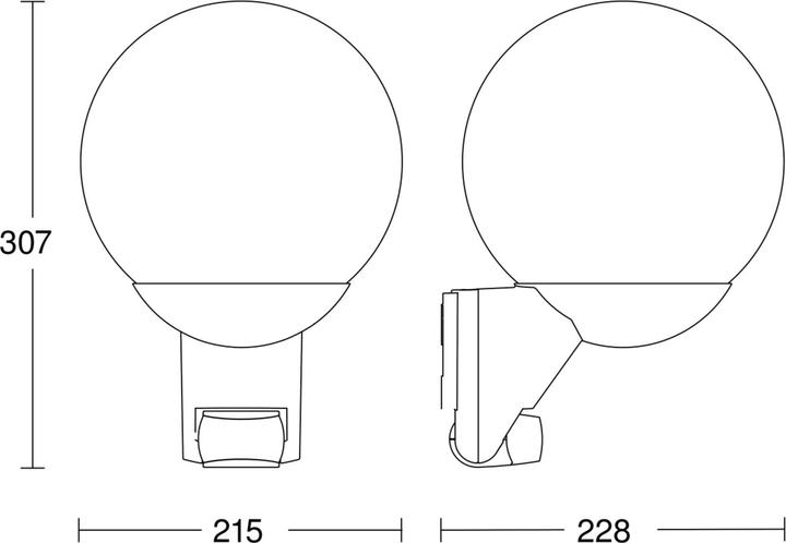 Immagine prodotto Steinel Lampada da parete esterna con movimento (E27, IP44)