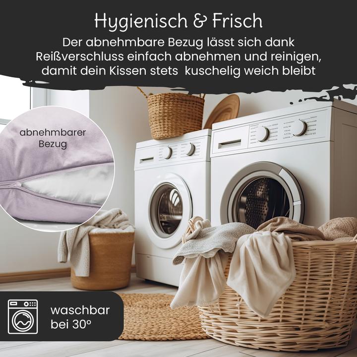 Produktbild Bestschlaf Multifunktions-Körperkissen, Schwangerschaftskissen in U Form, Stillkissen mit abnehmbarem und