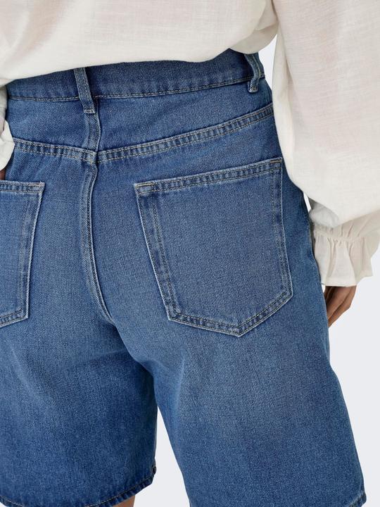 Produktbild Only ONLHOPE Hohe Taille Weiter Beinschnitt Jeans-Shorts Jeans-Shorts (M)