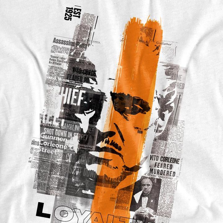 Immagine prodotto The Godfather Maglietta Don Vito Corleone Striscia di Giornale Adulto Unisex (XXL)
