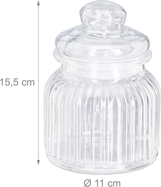 Immagine prodotto Relaxdays 6 Barattoli Vetro, 700 ml (0.70 l)