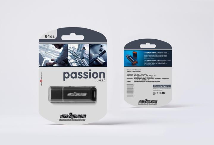 Produktbild Disk2go passion 3.0 (64 GB, USB 3.0, USB-A)