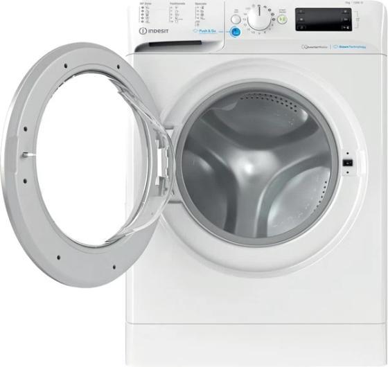 Produktbild Indesit BWSE 71295X WSV EU Washing machine, Front Loading, Energy Class B, Capacity 7 kg, White (7 kg, Links, EU-Stecker)