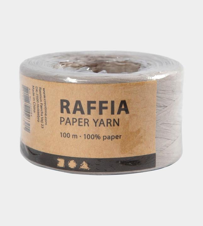 Image du produit Creativ Company Ruban de papier raphia 8 mm x 100 m, gris clair (Ruban, 1 x)
